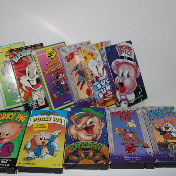 VHS Vintage (superman, popeye, porky pig, bugs bunny, humpty dumpty,...) - Picture 2 of 10
